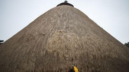 Le site sauvé des tombes sacrées de Kasubi en Ouganda, le 13/06/2023. (STUART TIBAWESWA / AFP)