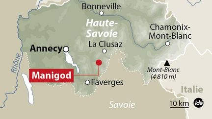 &nbsp; (Les routes qui mènent à Manigod sont coupées © IDE)