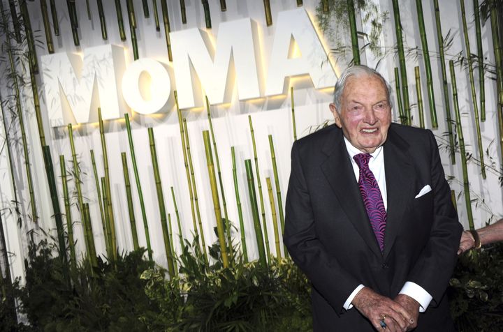 David Rockefeller lors de la fête du MoMa en 2015.
 (Dennis Van Tine / Geisler-Fotopres / Geisler-Fotopress / DPA)