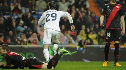 Alvaro Morata (Real Madrid) buteur contre le Rayo Vallecano (PEDRO ARMESTRE / AFP)