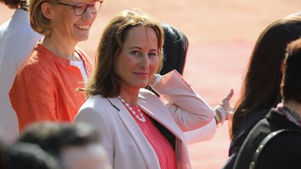 Ségolène Royal, le 10 mars 2018, lors d'un déplacement en Inde. (LUDOVIC MARIN / POOL)