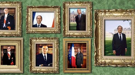 Les portraits officiels des présidents de la Vème République
 (Laurence Houot-Remy)