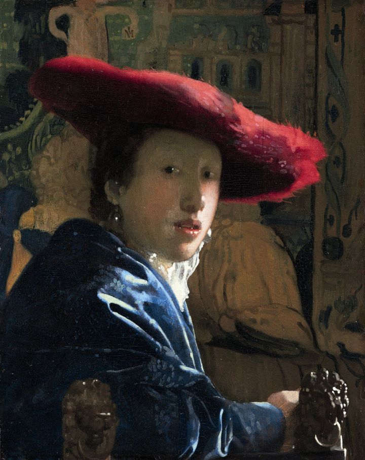 La femme au chapeau rouge, Johannes Vermeer (1665/1667)
 (National Gallery of Art, Washington)