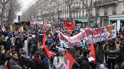 Dixième journée de mobilisation contre la réforme des retraites mardi 28 mars avec 200 cortèges en France. (?ANADOLU AGENCY)