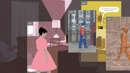 "Ici" de Richard McGuire 
 (Richard McGuire/Gallimard)