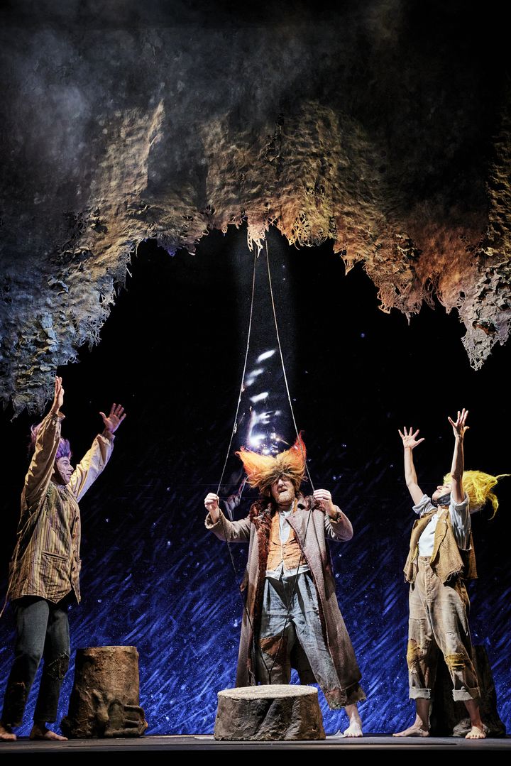 Jérôme Pouly dans "La Reines des neiges, l'histoire oubliés" au Théâtre du Vieux-Colombier (RAYNAUD DE LAGE)