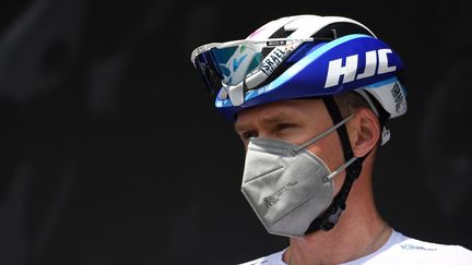 Le Britannique Christopher Froome de l'équipe Israel Academy avant la première étape de la 73e édition de la course cycliste du Criterium du Dauphiné, le 30 mai 2021. (ALAIN JOCARD / AFP)