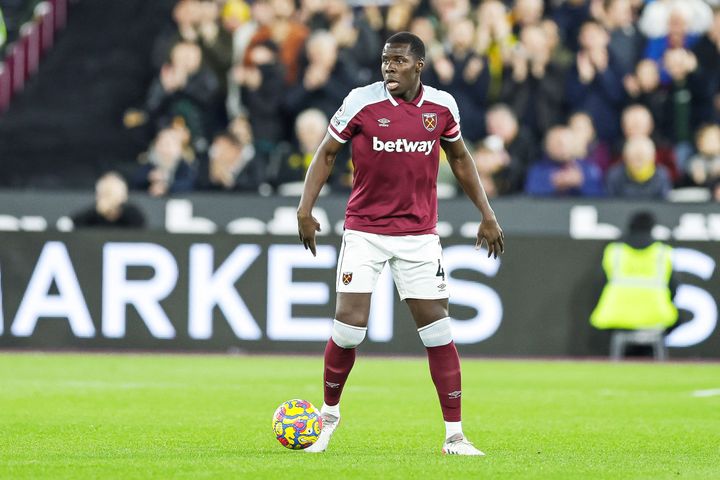 Kurt Zouma lors de la victoire de West Ham contre Watford, mardi. (NIGEL KEENE / PROSPORTSIMAGES)