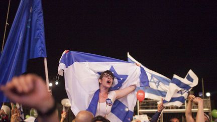 Tel Aviv (Israël), le 7 mars 2015. Manifestation sur la place Rabin pour un changement démocratique de gouvernement.
 (Omer Messinger/NurPhoto))