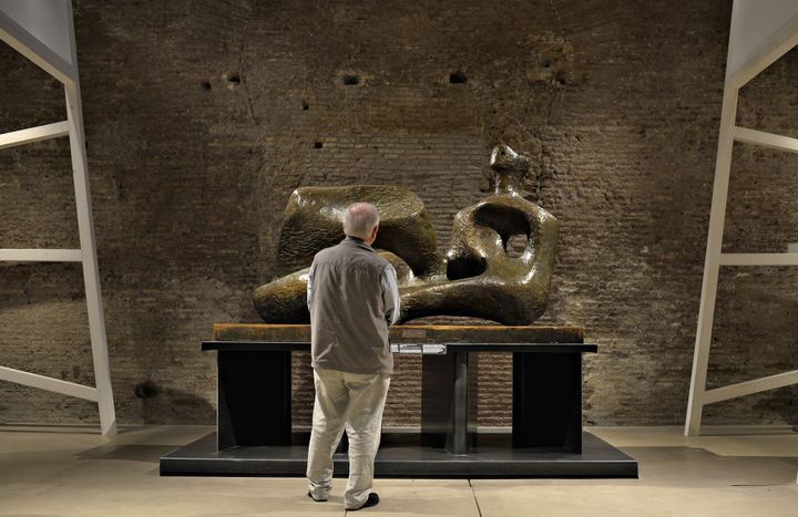 Exposition des scuptures d'Henry Moore à Rome
 (ANDREAS SOLARO / AFP)