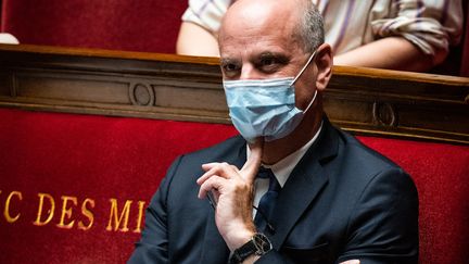 Jean-Michel Blanquer en juin 2021. (XOSE BOUZAS / HANS LUCAS VIA AFP)