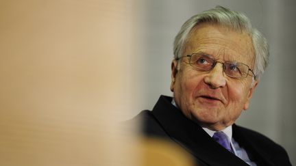 Le pr&eacute;sident de la BCE, Jean-Claude Trichet, le 24 octobre 2011 &agrave; Berlin. (JOHN MACDOUGALL /&nbsp;AFP PHOTO)