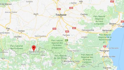 L'accident s'est produit vendredi 4 janvier 2019, au niveau de Bagnères-de-Luchon (Haute-Garonne). (GOOGLE MAPS)