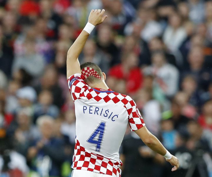 Le milieu de terrain croate Ivan Perisic, lors du match Croatie-Portugal à Lens, le 25 juin 2016. (REUTERS)