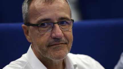 Jean-Guy Talamoni, former president of the Corsican Assembly, September 18, 2021. (PASCAL POCHARD-CASABIANCA / AFP)