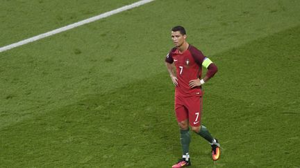 L'attaquant portugais Cristiano Ronaldo lors du match face à l'Autriche, le 18 juin 2016 au Stade de France. (MIGUEL MEDINA / AFP)