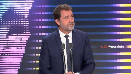 Christophe Castaner, président du groupe LREM à l'Assemblée nationale, était lundi 9 mai l’invité du 8h30 franceinfo.&nbsp; (FRANCEINFO / RADIOFRANCE)