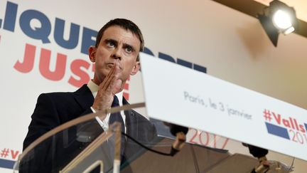 Manuel Valls à Paris, le 3 janvier 2017. (ALAIN JOCARD / AFP)