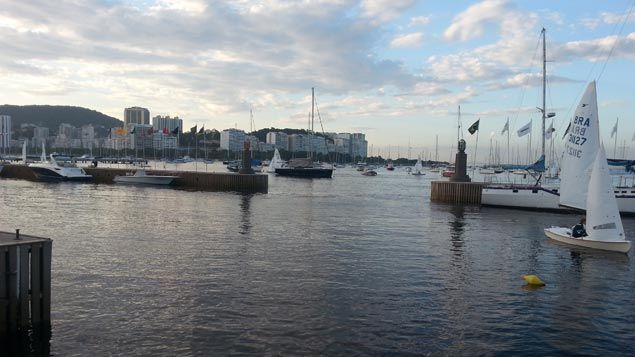 &nbsp; (Une des marinas de la baie de Rio © RF/ Alice Serrano)