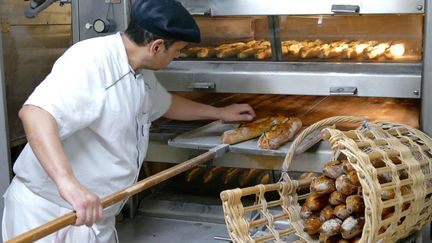 Sami Bouattour, grand prix de la baguette de Paris 2017 (Boulangerie Brun, 193 rue de Tolbiac 75013).
 (Houpline Renard / Sipa)