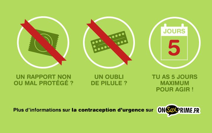 L'agence Santé publique France lance une campagne d'information sur la contraception d'urgence, lundi 1er juillet 2019, afin de mieux informer l'opinion, notamment le jeune public. (SANTE PUBLIQUE FRANCE)