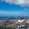 Une vue aérienne de Marseille, le 4 janvier 2024. (GILLES BADER / MAXPPP)