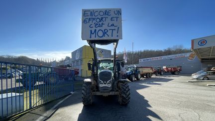 Manifestation d'agriculteurs à Limoges (Haute-Vienne) le 19 janvier 2024 (CÉDRIC HERMEL / FRANCE BLEU LIMOUSIN)