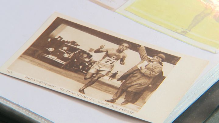 Photo de El Ouafi Boughéra lors du marathon des JO d'Amsterdam en 1928 (DR)