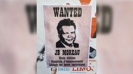 Affiche placardée dans Guéret (Creuse), le 13 août 2019 (OLIVIER ESTRAN / RADIO FRANCE)