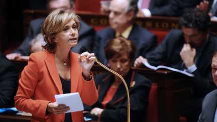 La ministre du Budget Val&eacute;rie P&eacute;cresse, le 8 novembre 2011, &agrave; l'Assembl&eacute;e nationale.&nbsp; (MARTIN BUREAU / AFP)