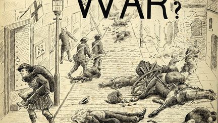 Le sacrifice des populations civiles, est-ce la guerre ?, se demande JM avec force. (JM&#039;s WWI Sketchbooks, 1917-1918 - University of Victoria Libraries’ Special Collections, World War I Sketchbooks, SC325, Acc. No.: 1997-012)