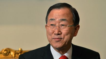 Ban Ki-moon, le 21 novembre 2012 au Caire (Egypte). (KHALED DESOUKI / AFP)