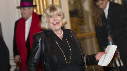 &nbsp;Marianne Faithfull lors de la cérémonie de remise des insignes de Chevalier de l'ordre national de la Légion d'honneur de la danseuse et chorégraphe Marie-Agnès Gillot au ministère de la Culture (15 Mars 2017).  (LEON TANGUY / MAXPPP)