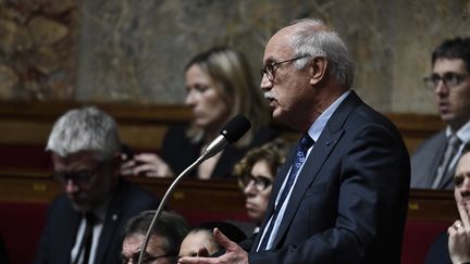 Jean-Louis Touraine, médecin, rapporteur du projet de loi de bioéthique et député LREM, le 15 janvier 2019 à l'Assemblée nationale (STEPHANE DE SAKUTIN / AFP)