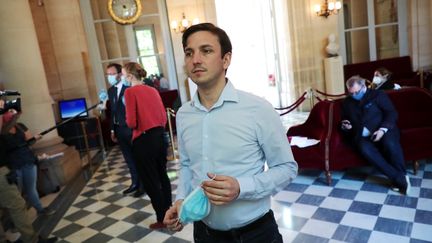 Le député Aurélien Taché à l'Assemblée nationale, à Paris, le 19 mai 2020. (CHRISTOPHE PETIT TESSON / AFP)