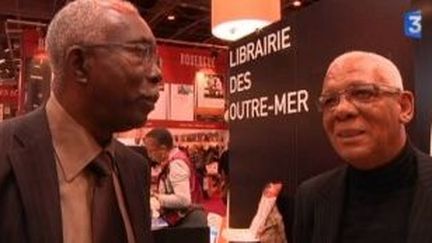 Jubilations guadeloupéennes : Max Rippon et Ernest Pepin au salon du livre 2011
 (Culturebox)