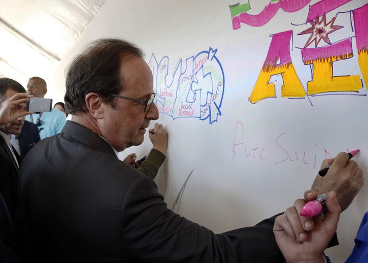 François Hollande : première visite d'un président de la République à Solidays
 (THOMAS SAMSON / AFP)