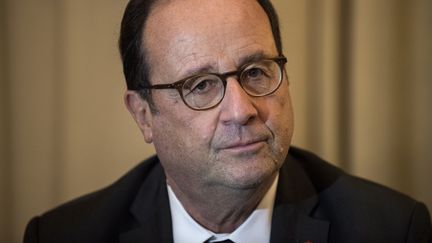 François Hollande, à Athènes, en Grêce, le 15 novembre 2018. (ANGELOS TZORTZINIS / AFP)