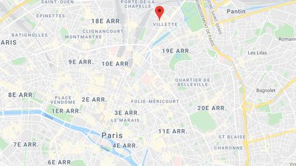 L'agression s'est produite dans un immeuble, rue Archereau dans le 19e arrondissement de Paris, d'après le jeune homme. (GOOGLE MAPS)