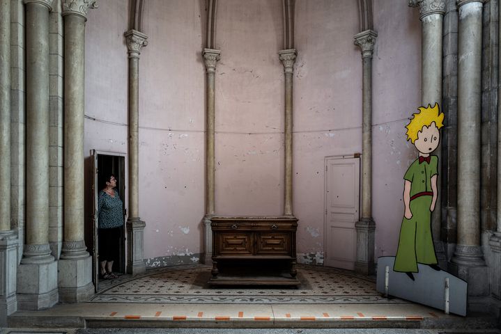 La chapelle&nbsp;du château d'enfance d'Antoine de Saint-Exupéry, pionnier de l'aviation et auteur du "Petit Prince". Photo prise le 26 juin 2020 à Saint-Maurice-de-Remens (Ain). (JEFF PACHOUD / AFP)