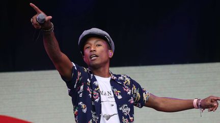 Pharrell Williams au festival de Glastonbury le 27 juin 2015.
 (Joel Ryan/AP/SIPA)