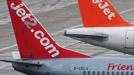 Un enfant de 11 ans a embarqu&eacute; dans un avion de la&nbsp;compagnie britannique low cost Jet2.com sans papiers ni billet, le 24 juillet 2012.&nbsp; (CARL DE SOUZA / AFP)