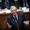 Le Premier ministre, Michel Barnier, lors de sa déclaration de politique générale, à l'Assemblée nationale, à Paris, le 1er octobre 2024. (XOSE BOUZAS / HANS LUCAS / AFP)