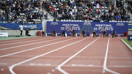 Un terrain d'athlétisme à Paris, le 1er juillet 2017. (JEAN MARIE HERVIO / DPPI MEDIA / AFP)