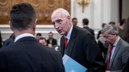 Le délégué interministériel aux Jeux, Michel Cadot, à Paris, le 28 novembre 2019. (ARTHUR NICHOLAS ORCHARD / HANS LUCAS / AFP)