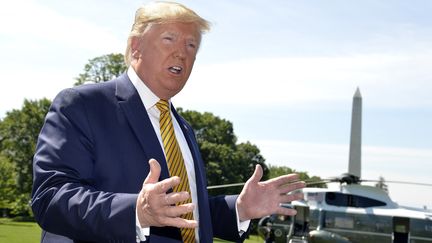 Le président américain, Donald Trump, le 20 juin 2019, à la Maison Blanche Washington (Etats-Unis).&nbsp; (MIKE THEILER / CONSOLIDATED NEWS PHOTOS)