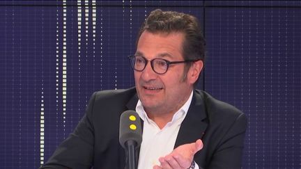 Didier Quillot,&nbsp;directeur général exécutif de la LFP, invité du 8h30 de franceinfo. (FRANCEINFO / RADIOFRANCE)