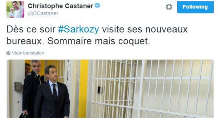 Tweet sur le compte de Christophe Castaner le 21 novembre 2016. (CAPTURE D'ECRAN TWITTER)