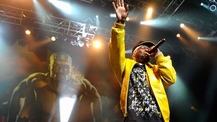 Le rappeur 50 Cent lors d'un concert &agrave; Las Vegas (Etats-Unis), le 6 juin 2010. (ETHAN MILLER / GETTY IMAGES NORTH AMERICA)