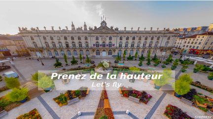 Avec visitnancy360, des balades virtuelles vues du ciel de la métropole de Nancy. (Destination Nancy / visitnancy360.com)